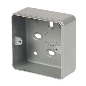 metal clad boxes|metal back box screwfix.